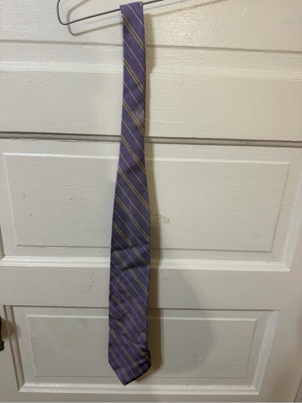 purple striped tie